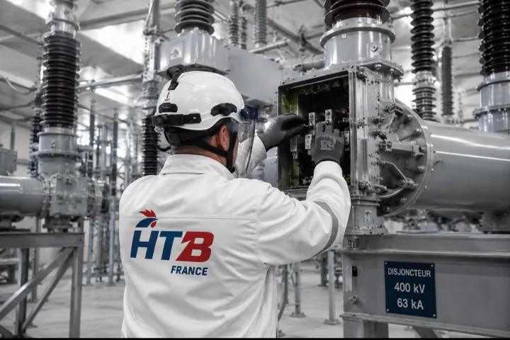 Maintenance d'un disjoncteur 400 kV