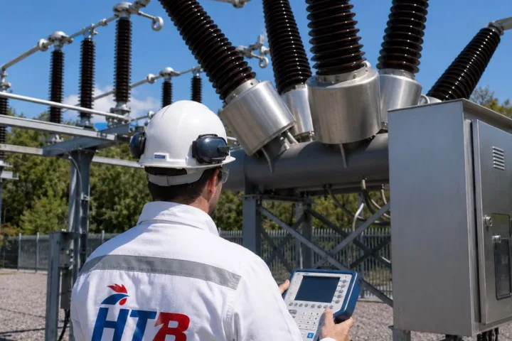 Essais sur les traversées d'un disjoncteur HTB