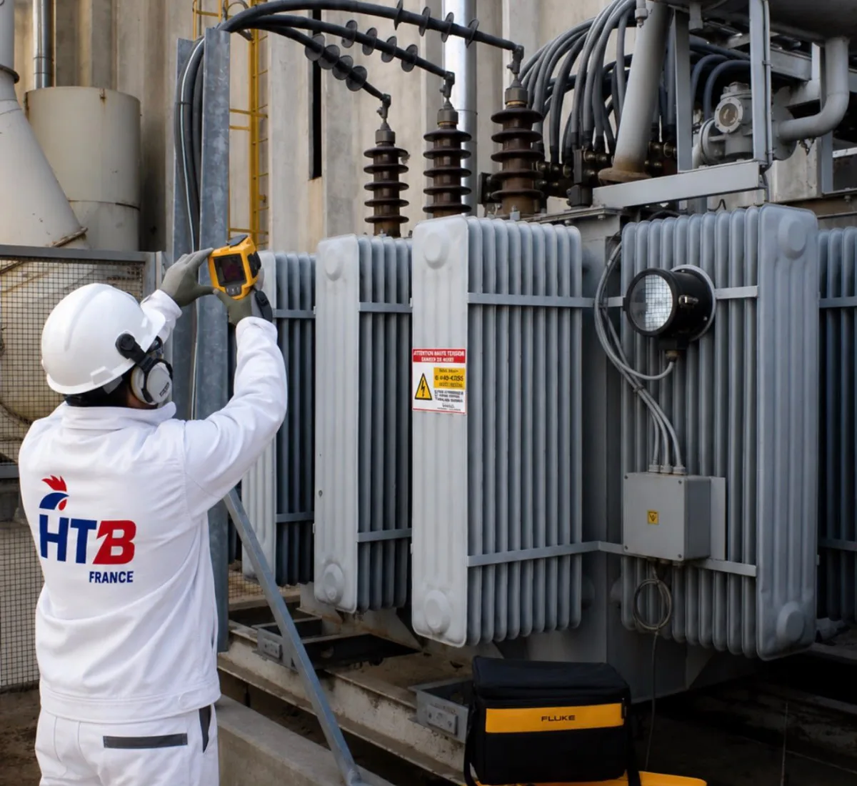 Mesures électriques sur un transformateur HTB