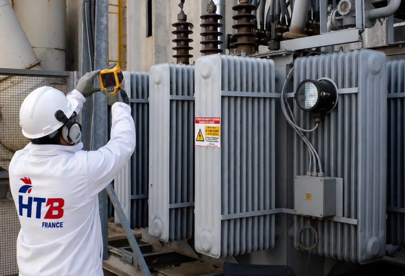 Mesures électriques sur un transformateur HTB